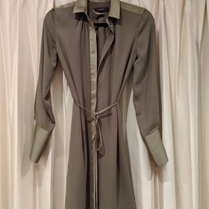 J. Crew long sleeve button down midi dress